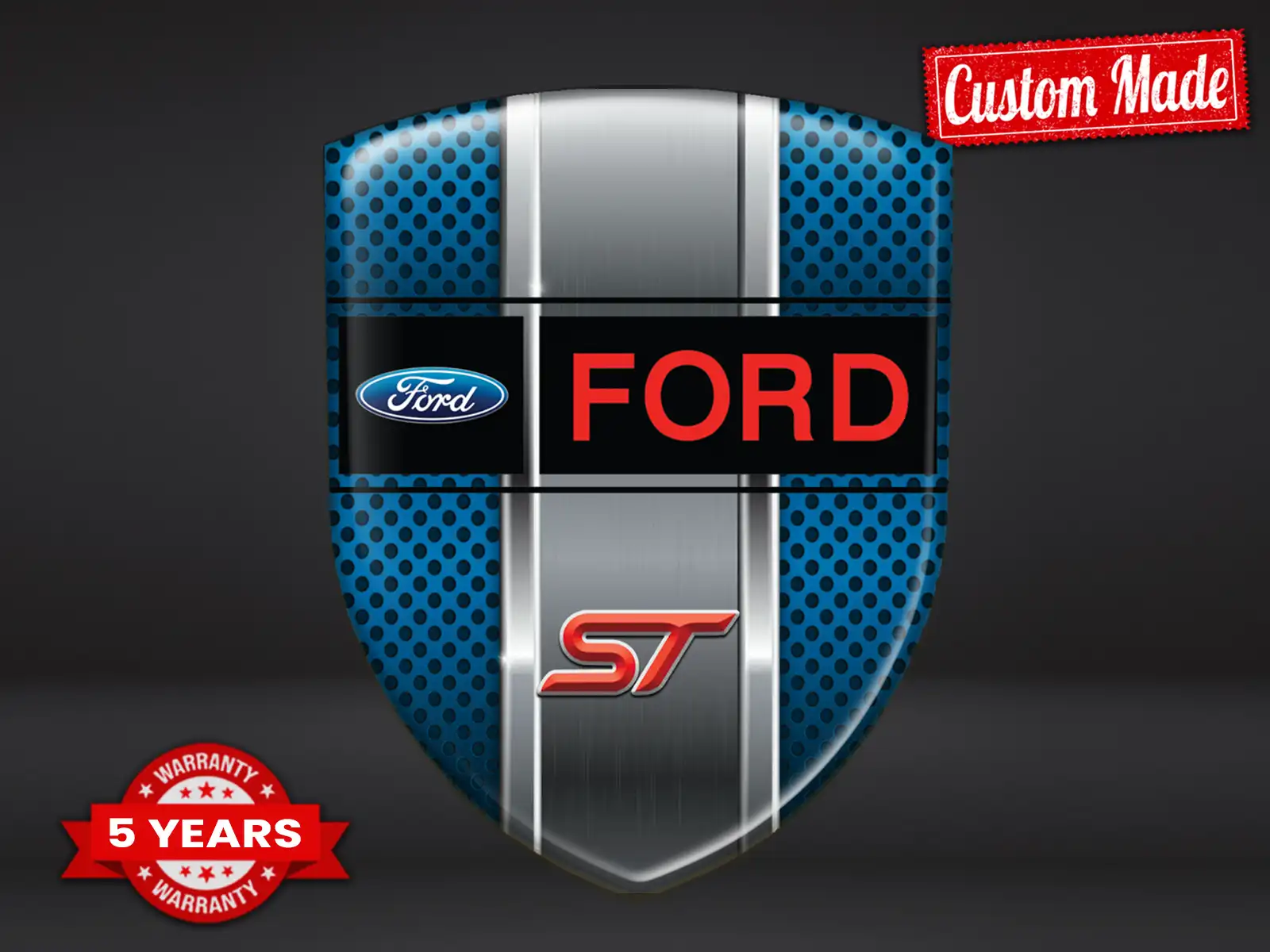 Ford Pegatina En Relieve Auto Estilo Máximo Pro Duradero